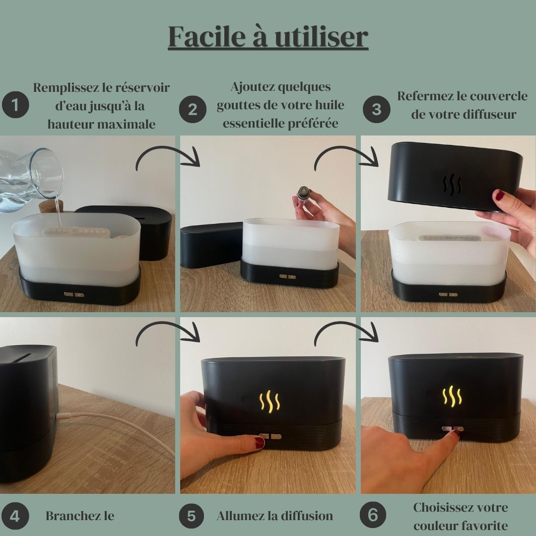 Diffuseur d'huiles essentielles & Humidificateur d'air